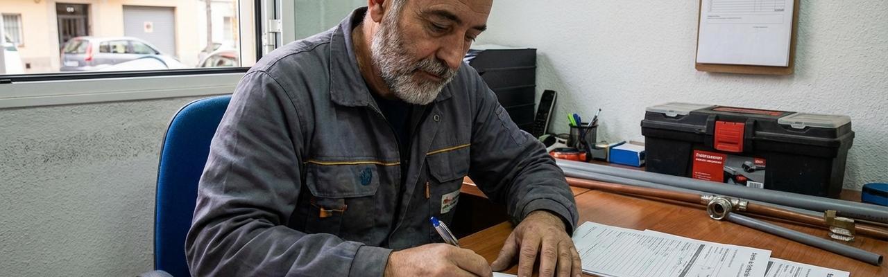 Emisión de boletines de fontanería en Tolosa